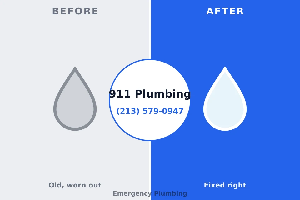 Before and after: plumbing repair Coopersville, MI